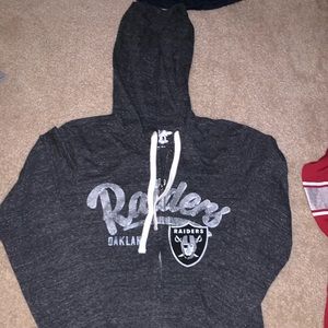 Oakland raiders f/z women’s hoodie.  Never worn